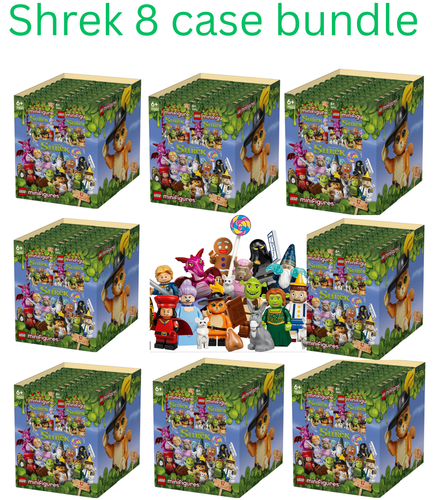 BULK LEGO Shreck Minifigures Sealed Box Case 71053 (8 Cases) $150/case (pre-order ships mid sept)